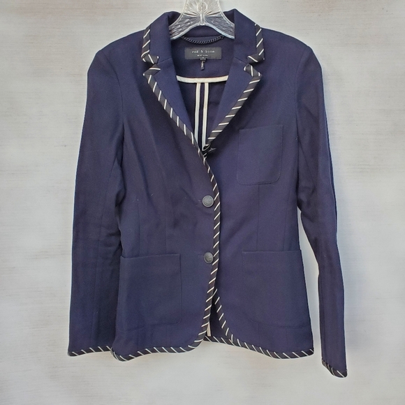 Navy Rag and Bone Blazer - Picture 1 of 3